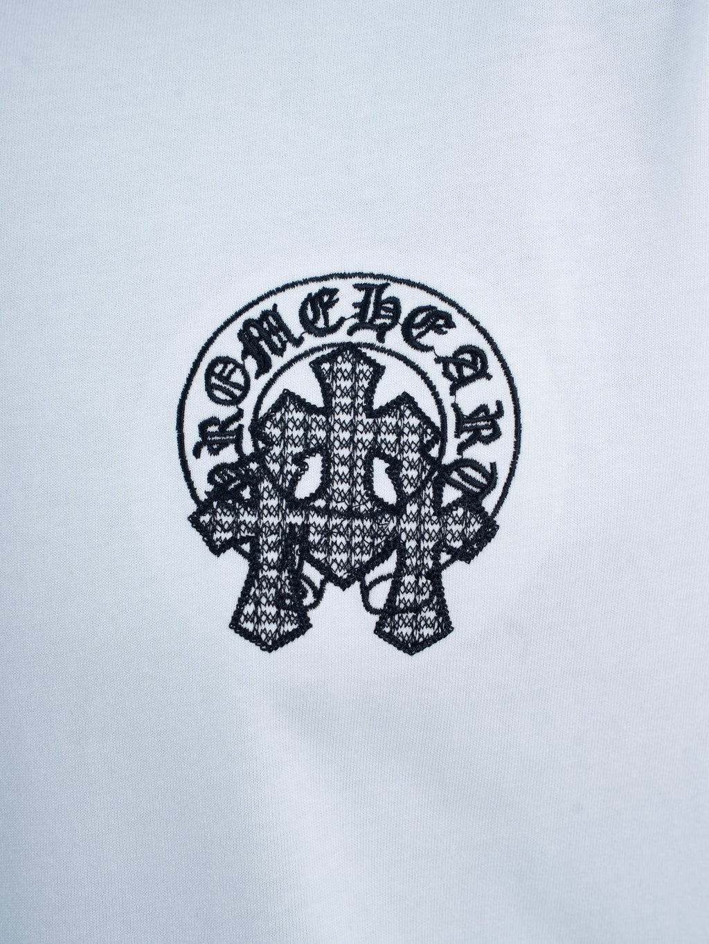 Chrome Hearts Rhinestone Slogan Graphic T-Shirt