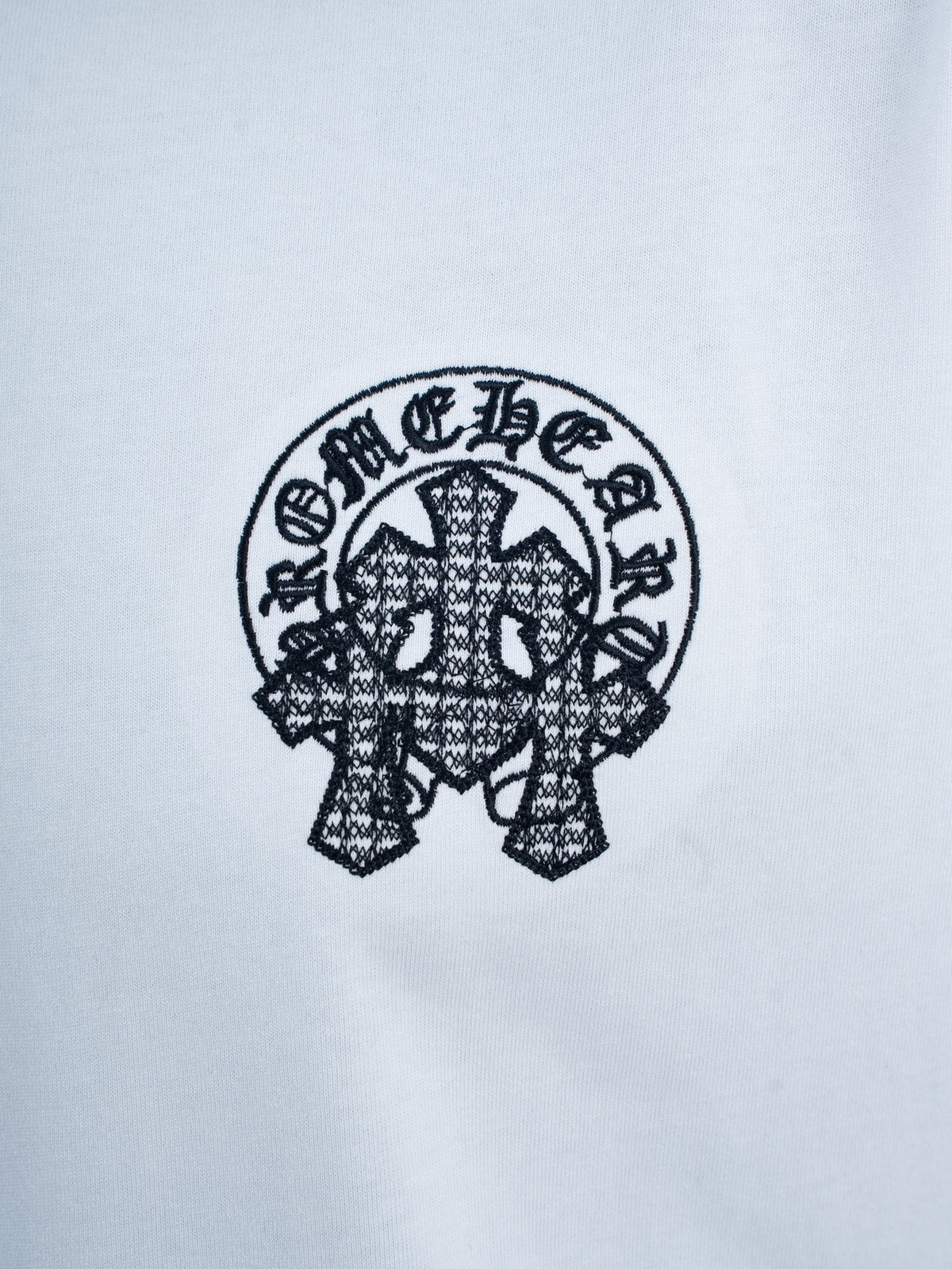 Chrome Hearts Rhinestone Slogan Graphic T-Shirt